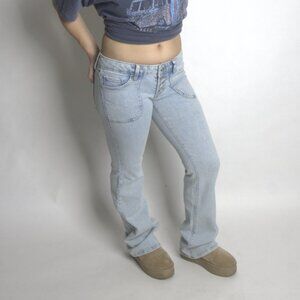 Wild Fable Straight Button Fly Jean Size 00 Light Blue